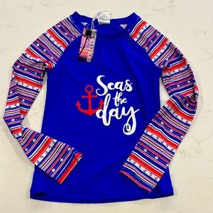 NWT Rash Guard Youth Size M (10)